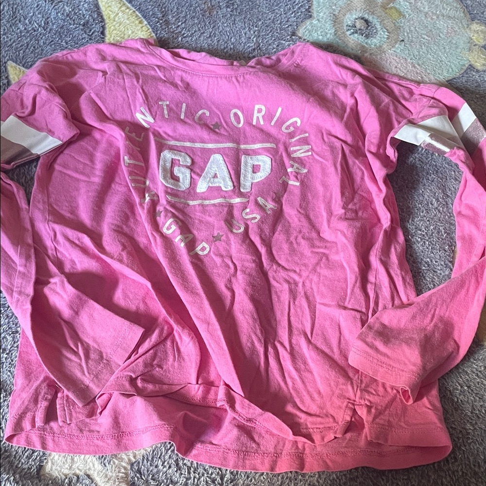 GAP Authentic Pink Long Sleeve Tee (Bin N)